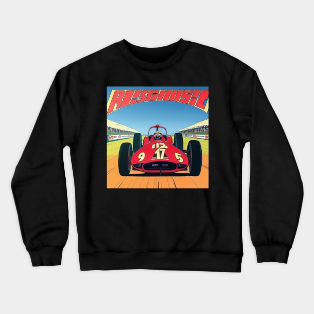 Vintage Finish Line F1 Racing Crewneck Sweatshirt by BAYFAIRE